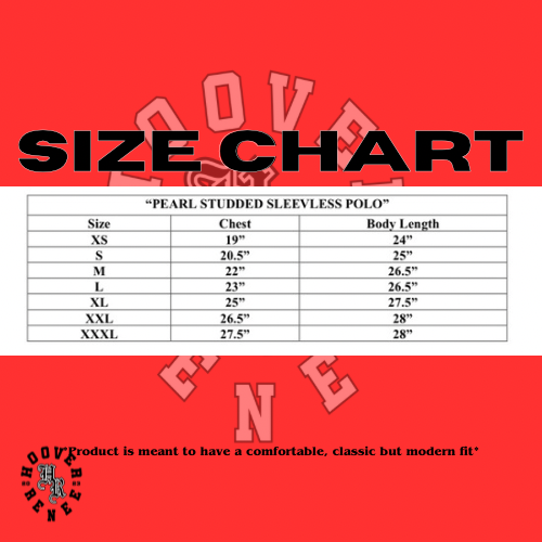 PEARL STUDDED SLEEVELESS POLO- Navy