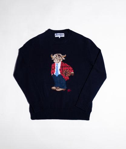 “WILLIE THE BULL” HAND KNIT SWEATER