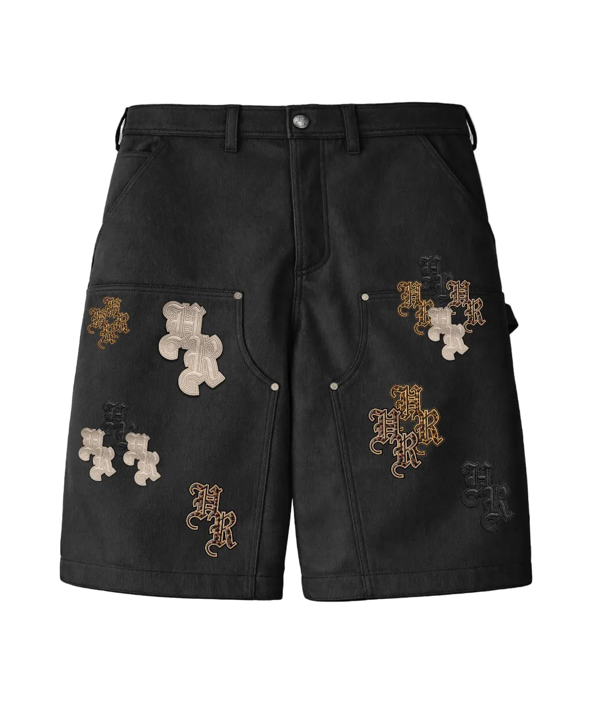 CARPENTER PATCH SHORTS- Waxed Black
