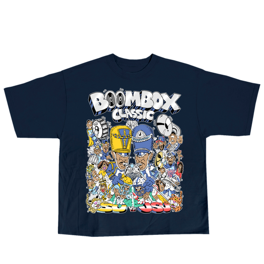 BOOMBOX Tee- Navy