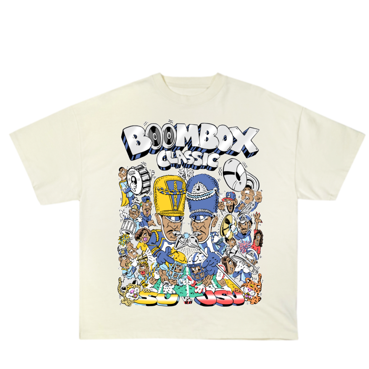 BOOMBOX Tee- Cream